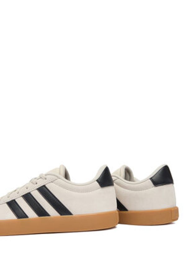 Adidas - adidas Sneakersy Vl Court 3.0 KI6493 Beżowy. Kolor: beżowy. Materiał: skóra, zamsz