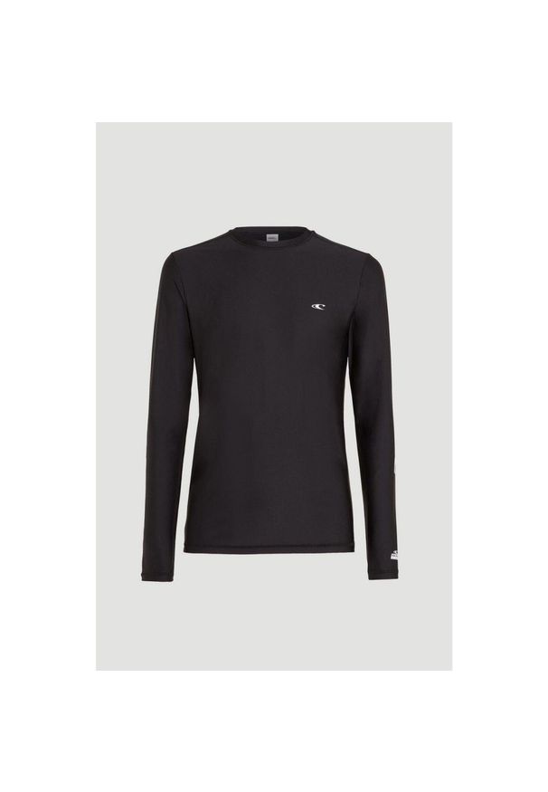 Koszulka pływacka z długim rękawem O'Neill Essentials. Kolor: czarny. Materiał: skóra. Długość rękawa: długi rękaw. Długość: długie