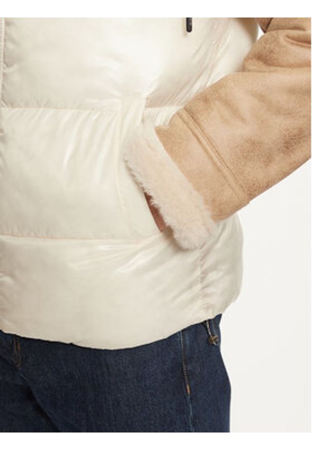 Guess Kurtka zimowa M4BL37 WGJL0 Beżowy Regular Fit. Kolor: beżowy. Materiał: syntetyk. Sezon: zima