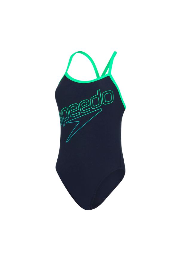 Strój kąpielowy damski Speedo Hyper Boom Turnback. Kolor: zielony, niebieski, wielokolorowy