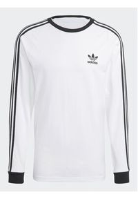 Adidas - adidas Longsleeve Adicolor Classics 3-Stripes Long-Sleeve Top IA4879 Biały Slim Fit. Kolor: biały. Materiał: bawełna. Długość rękawa: długi rękaw #3