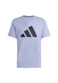 Adidas - Train Essentials Feelready Logo Training Tee. Kolor: wielokolorowy, czarny, szary. Materiał: materiał