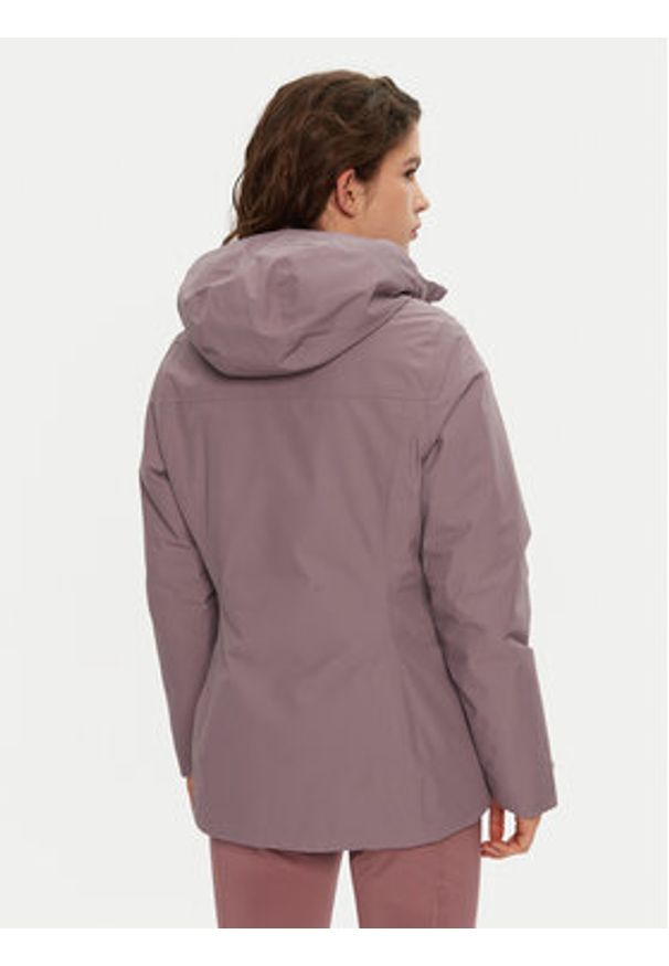 Jack Wolfskin Kurtka przeciwdeszczowa Wisper Ins A61893 Fioletowy Regular Fit. Kolor: fioletowy. Materiał: syntetyk