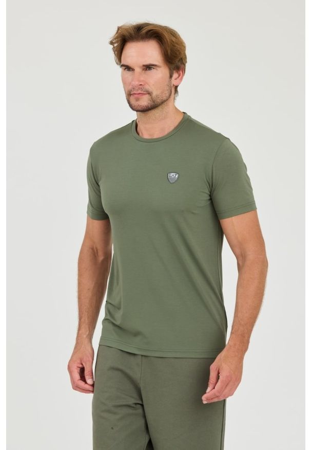 EA7 Emporio Armani - EA7 Zielony t-shirt. Kolor: zielony
