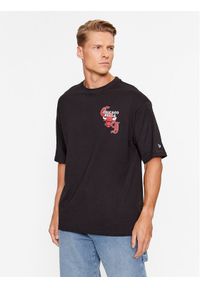 New Era T-Shirt Chicago Bulls Team Graphic 60416331 Czarny Regular Fit. Kolor: czarny. Materiał: bawełna #1