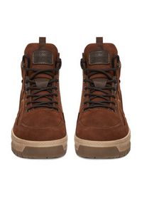 Rieker Sneakersy CEO-38554-22 Brązowy. Kolor: brązowy. Materiał: nubuk, skóra