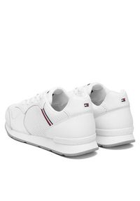 TOMMY HILFIGER - Tommy Hilfiger Sneakersy Maxlite 1A FM0FM05740 Biały. Kolor: biały. Materiał: skóra #5