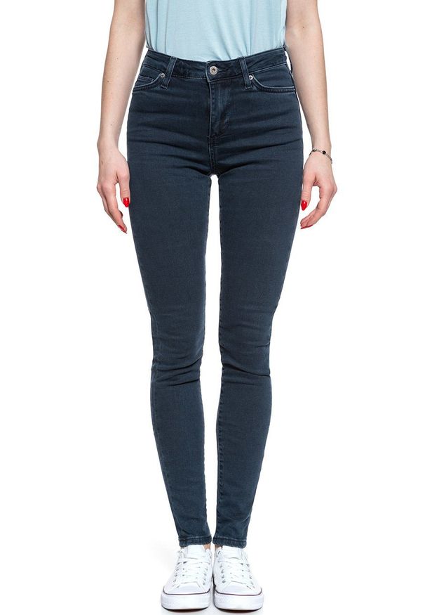Mustang - MUSTANG Zoe Super Skinny DENIM BLACK 1009311 4000 684. Wzór: jednolity
