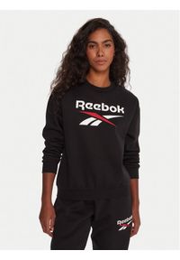 Reebok Bluza RK25169CCW Czarny Regular Fit. Kolor: czarny. Materiał: bawełna