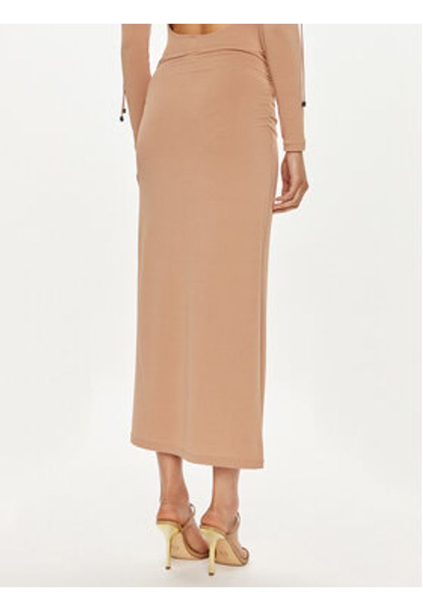 Wolford Spódnica ołówkowa 53211 Beżowy Slim Fit. Kolor: beżowy. Materiał: wiskoza