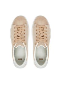 BOSS Sneakersy Kieran_Tenn_sdW 50541646 Beżowy. Kolor: beżowy. Materiał: skóra, zamsz