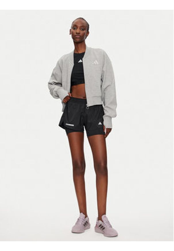Adidas - adidas Bluza ALL SZN IY6833 Szary Loose Fit. Kolor: szary. Materiał: bawełna