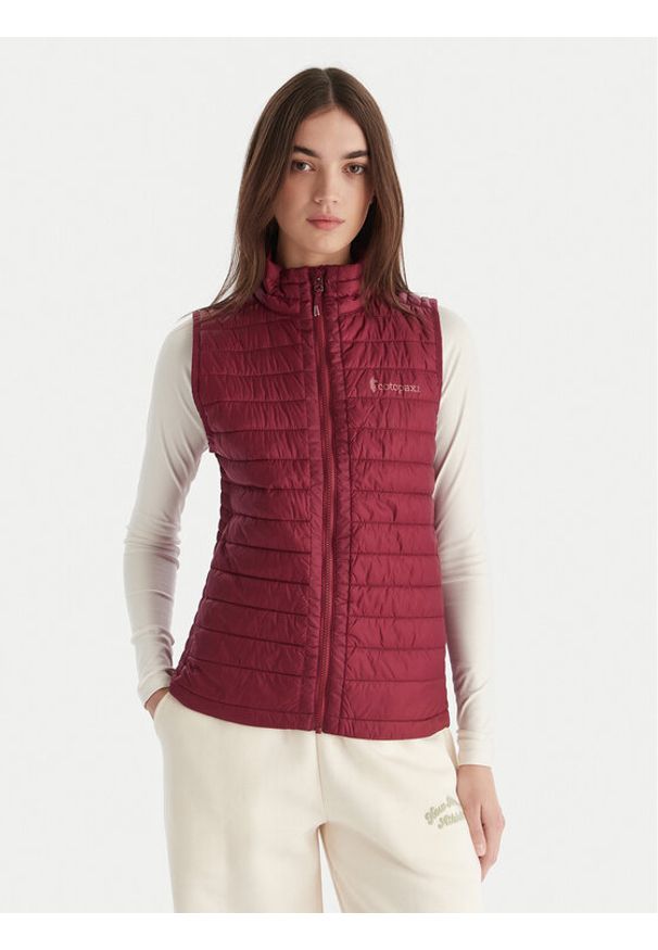 Cotopaxi Bezrękawnik Capa Insulated Vest F23496W536 Bordowy Regular Fit. Kolor: czerwony. Materiał: syntetyk. Długość rękawa: bez rękawów