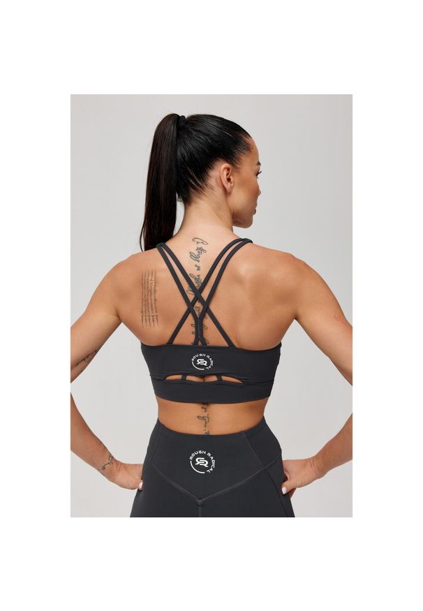 ROUGH RADICAL - Stanik sportowy fitness Rough Radical Noya Sports Bra. Kolor: szary. Sport: fitness