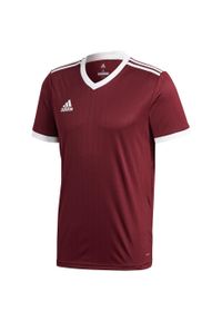 Adidas - Koszulka piłkarska dla dzieci adidas Tabela 18 Jersey junior. Kolor: czerwony, brązowy, wielokolorowy. Materiał: jersey. Sport: piłka nożna #2