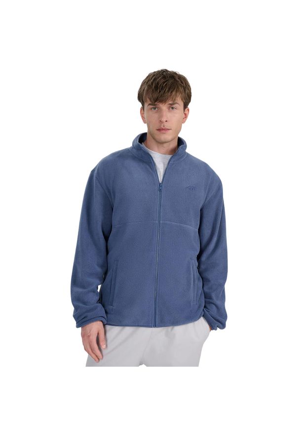 4f - Polar męski 4F M357 denim 4FWAW25TFLEM357 32S ROZMIAR 2XL. Kolor: niebieski. Materiał: denim, polar