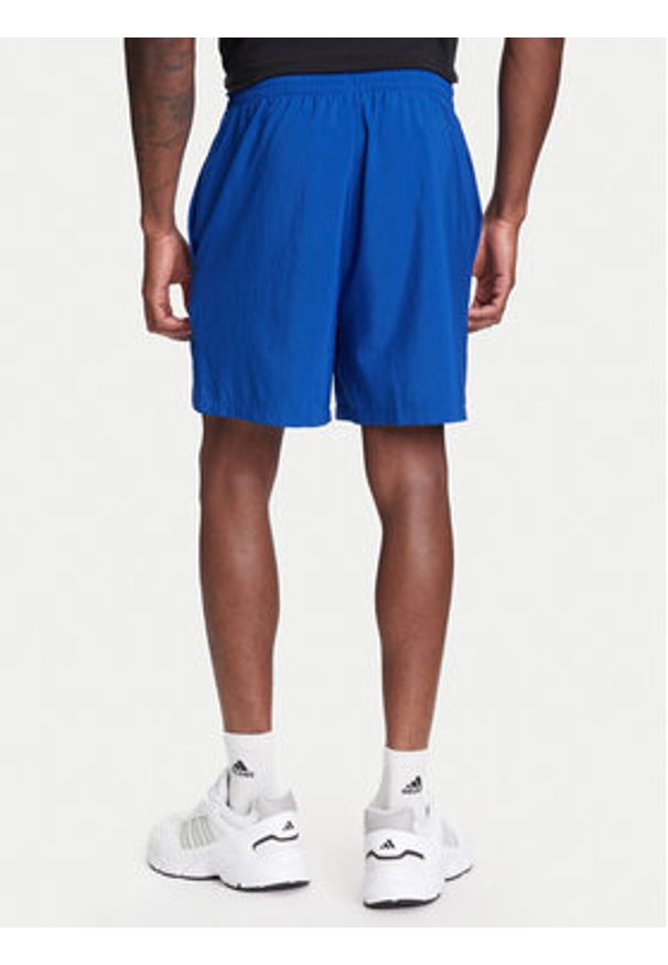 Adidas - adidas Szorty sportowe Essentials Small Logo Chelsea JF1116 Niebieski Regular Fit. Kolor: niebieski. Materiał: syntetyk. Styl: sportowy