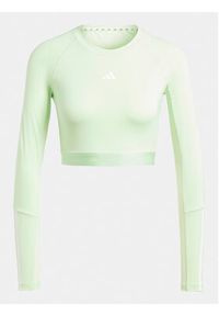 Adidas - adidas Koszulka techniczna Hyperglam Training IN6776 Zielony Slim Fit. Kolor: zielony. Materiał: syntetyk #4