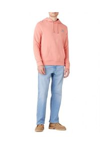 Wrangler - WRANGLER RAINBOW HOODIE MĘSKA BLUZA Z KAPTUREM LOGO SPICED CORAL W6H8HAX6Y 112146206. Typ kołnierza: kaptur