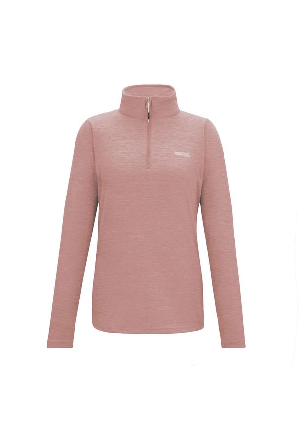 Regatta - Polarowy Top Damski Krótki Suwak Sweetheart. Kolor: czerwony, wielokolorowy, różowy. Materiał: polar. Długość: krótkie. Sezon: zima