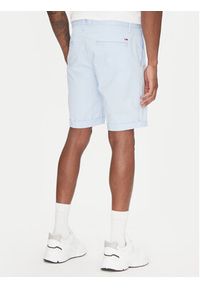 Tommy Jeans Szorty materiałowe Scanton DM0DM21950 Błękitny Slim Fit. Kolor: niebieski. Materiał: bawełna