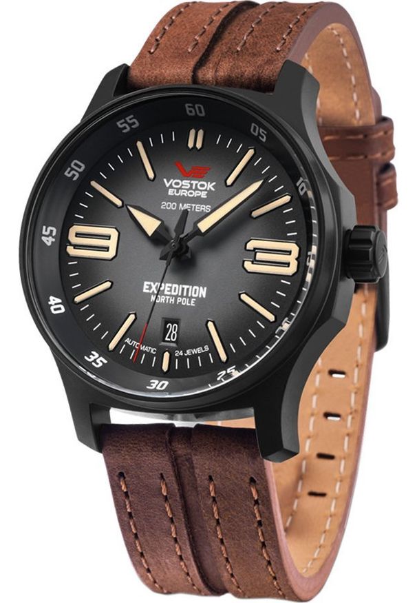 Zegarek Vostok Europe Zegarek męski Vostok Europe YN55-592C554 brązowy. Kolor: brązowy