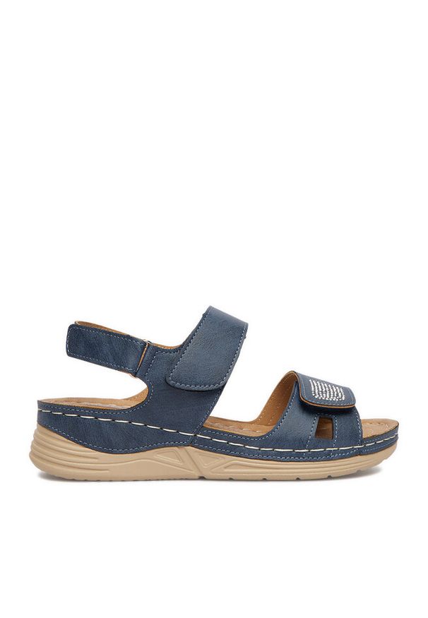 Sandały Go Soft. Kolor: niebieski