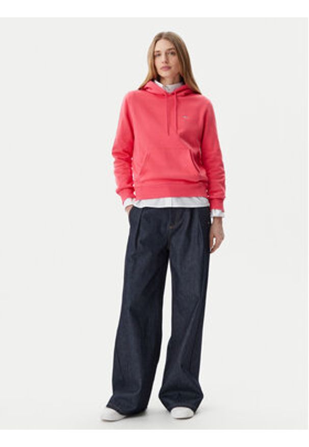 Tommy Jeans Bluza Flag DW0DW19958 Różowy Regular Fit. Kolor: różowy. Materiał: bawełna