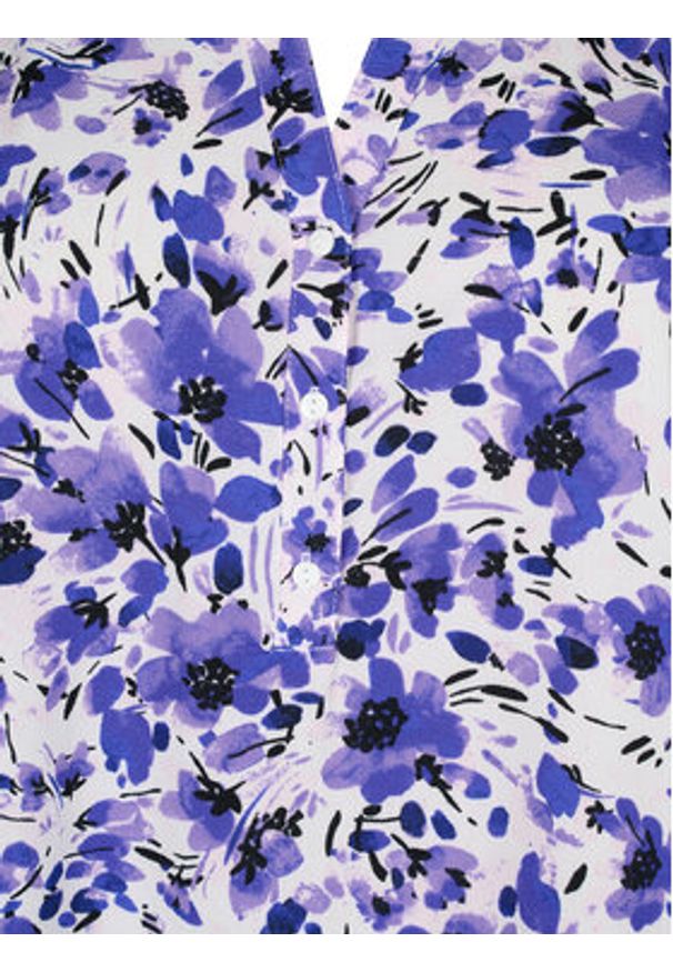 Zizzi Bluzka CA02310O Fioletowy Regular Fit. Kolor: fioletowy. Materiał: syntetyk
