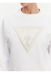 Guess Bluza W5GQ12KBKM0 Biały Regular Fit. Kolor: biały. Materiał: bawełna #5