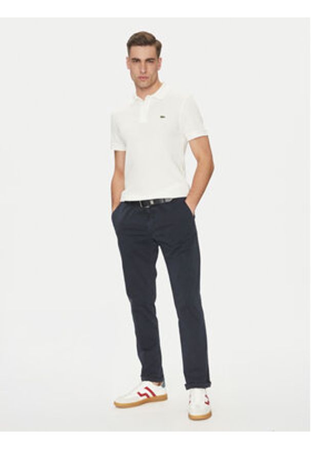 Lacoste Polo DH0262 Écru Regular Fit. Typ kołnierza: polo. Materiał: syntetyk
