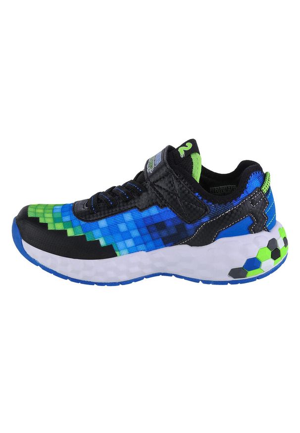skechers - Buty sportowe Sneakersy chłopięce, Skechers Mega-Craft 2.0. Kolor: niebieski. Materiał: materiał, syntetyk, tkanina. Szerokość cholewki: normalna. Sport: turystyka piesza