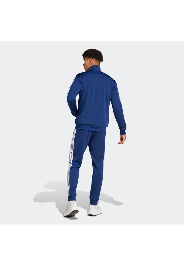 Adidas - Dres męski ADIDAS fitness. Kolor: niebieski. Materiał: dresówka. Sport: fitness