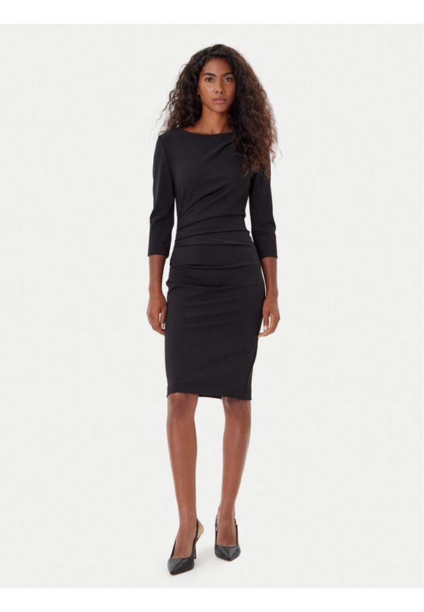 Rinascimento Sukienka koktajlowa CFC0126154003 Czarny Slim Fit. Kolor: czarny. Materiał: syntetyk. Styl: wizytowy