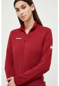 Mammut bluza sportowa Aconcagua Light kolor czerwony gładka. Kolor: czerwony. Materiał: skóra, materiał, włókno. Długość: długie. Wzór: gładki. Styl: sportowy #1