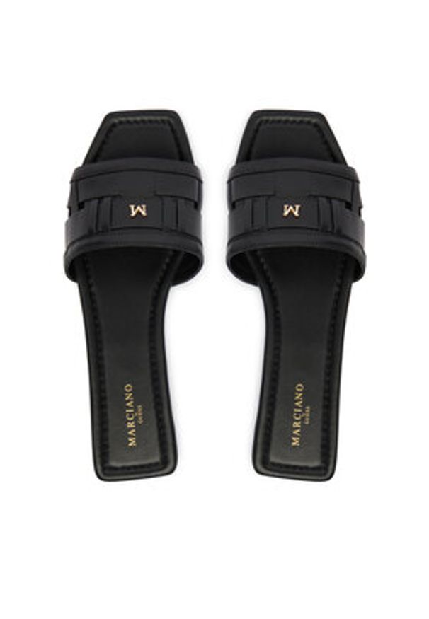 Marciano Guess Klapki G6GZ16 L0097 Czarny. Kolor: czarny. Materiał: skóra