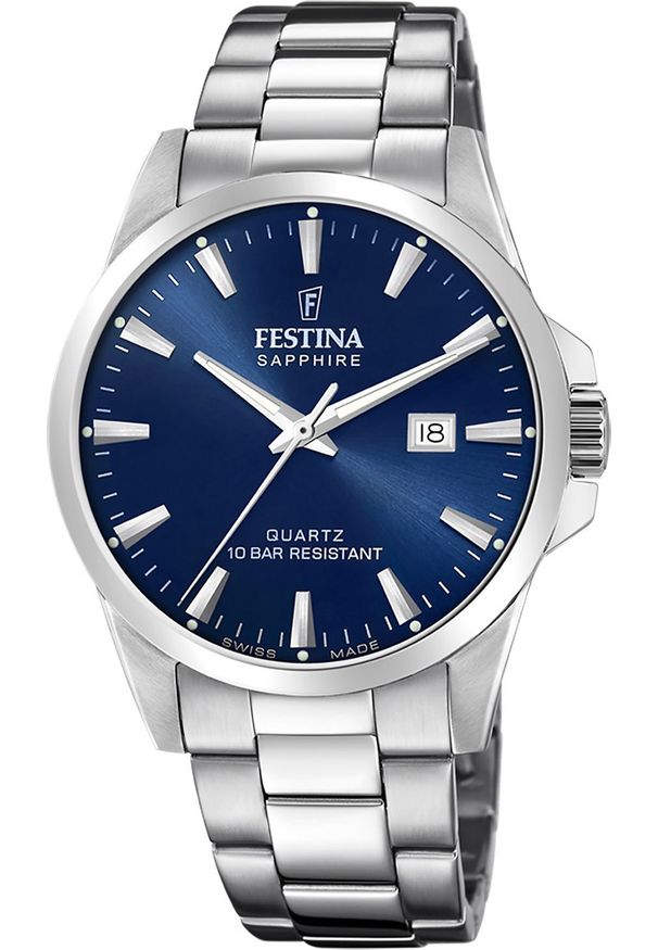 Zegarek Festina Zegarek męski Festina F20024-3 srebrny. Kolor: srebrny