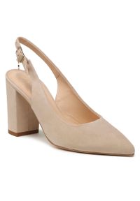 Sandały Solo Femme 75414-8A-N32/000-05-00 Jasny Beż. Kolor: beżowy. Materiał: skóra, zamsz #1