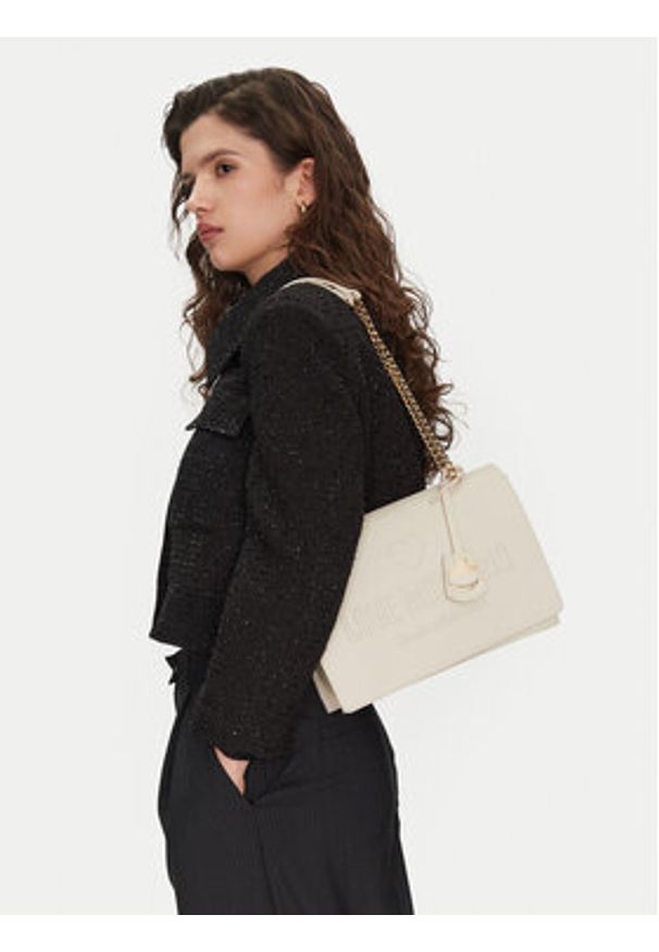 Love Moschino - LOVE MOSCHINO Torebka JC4113PP1ML1011A Écru. Materiał: skórzane