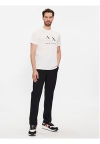 Armani Exchange T-Shirt 3DZTAD ZJ9AZ 1116 Biały Regular Fit. Kolor: biały. Materiał: bawełna #5