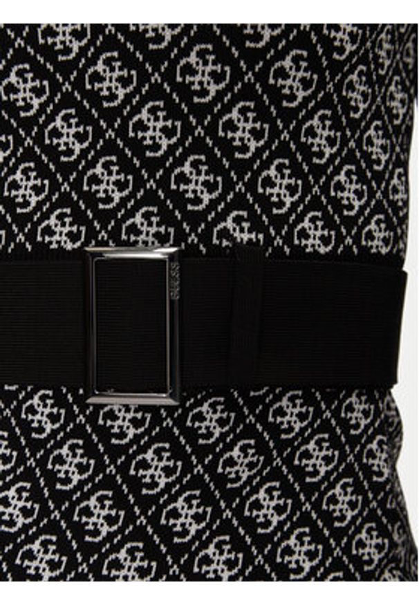 Guess Sukienka dzianinowa Lise W4BK43 Z37K0 Czarny Regular Fit. Kolor: czarny. Materiał: syntetyk, wiskoza