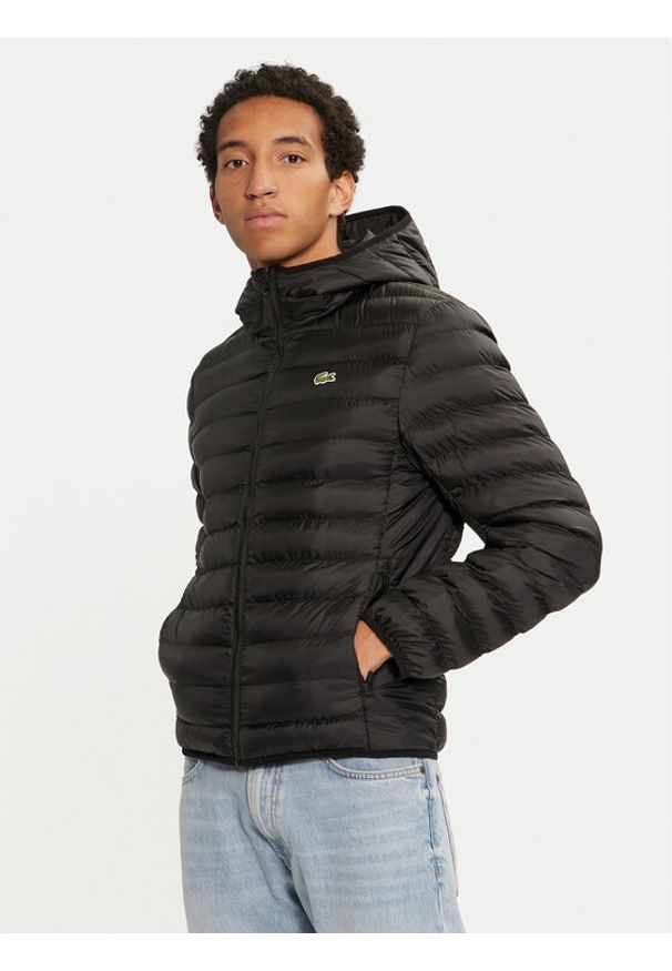 Lacoste Kurtka przejściowa BH2909 Czarny Regular Fit. Kolor: czarny. Materiał: syntetyk