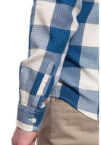 Wrangler - KOSZULA MĘSKA WRANGLER LS 1PKT BUTTON DOWN CERULEAN BLUE W5A34SXVT 112130013. Typ kołnierza: button down