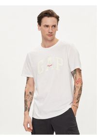 GAP - Gap T-Shirt 471777-08 Biały Regular Fit. Kolor: biały. Materiał: bawełna