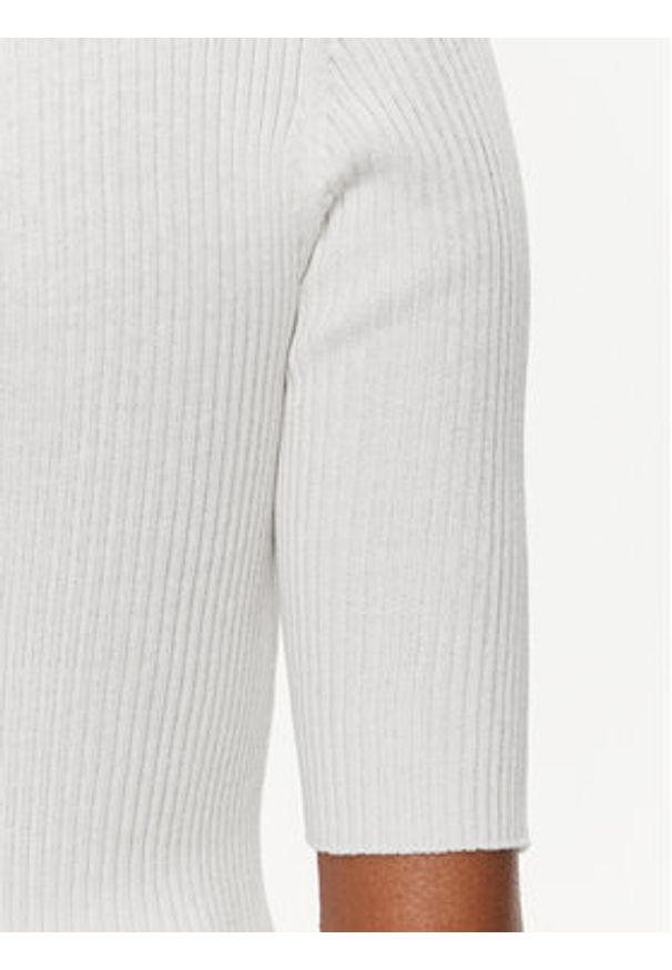 Pinko Sweter Tritone 102017 A1KW Biały Slim Fit. Kolor: biały. Materiał: jedwab, bawełna