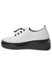 Białe Półbuty Vinceza Wygodne Obuwie Damskie. Kolor: biały. Materiał: materiał. Styl: klasyczny #3