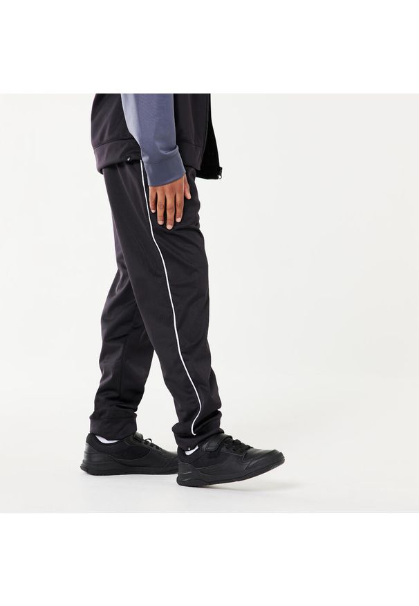 Decathlon - Dres dziecięcy Domyos. Okazja: na uczelnię. Kolor: szary, czarny, wielokolorowy, biały. Materiał: poliester, materiał. Styl: sportowy