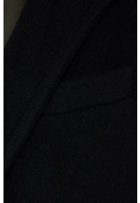 Sisley Płaszcz z domieszką wełny kolor czarny przejściowy. Okazja: na co dzień. Kolor: czarny. Materiał: wełna. Styl: klasyczny, casual #2