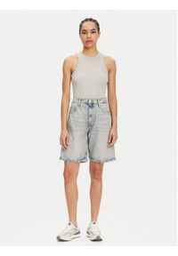Tommy Jeans Szorty jeansowe Mia DW0DW20086 Niebieski Relaxed Fit. Kolor: niebieski. Materiał: bawełna #4