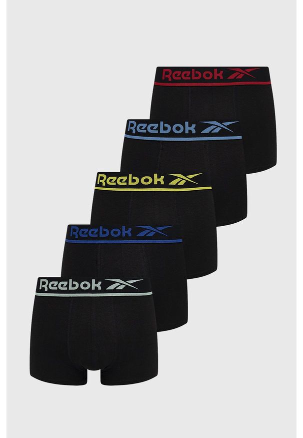 Reebok bokserki (5-pack) męskie kolor czarny. Kolor: czarny
